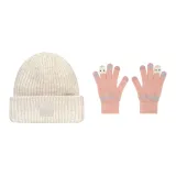 White Cap+Pink Glove