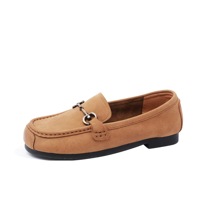 COMELY Loafers Women's Olive Green/Khaki Green-1