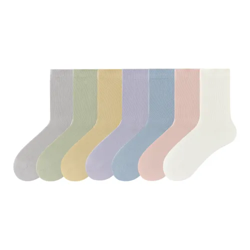Caramella Mid Calf Socks Women's 7 Pack