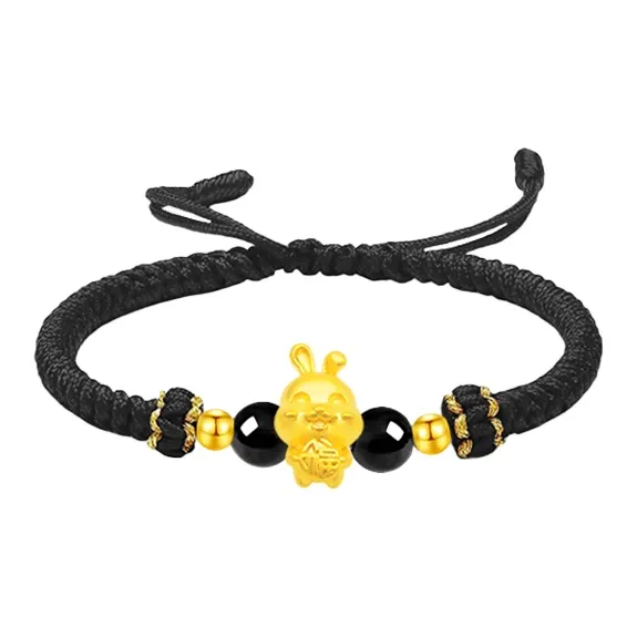 Lao Feng Xiang Gold Bracelet Unisex-3