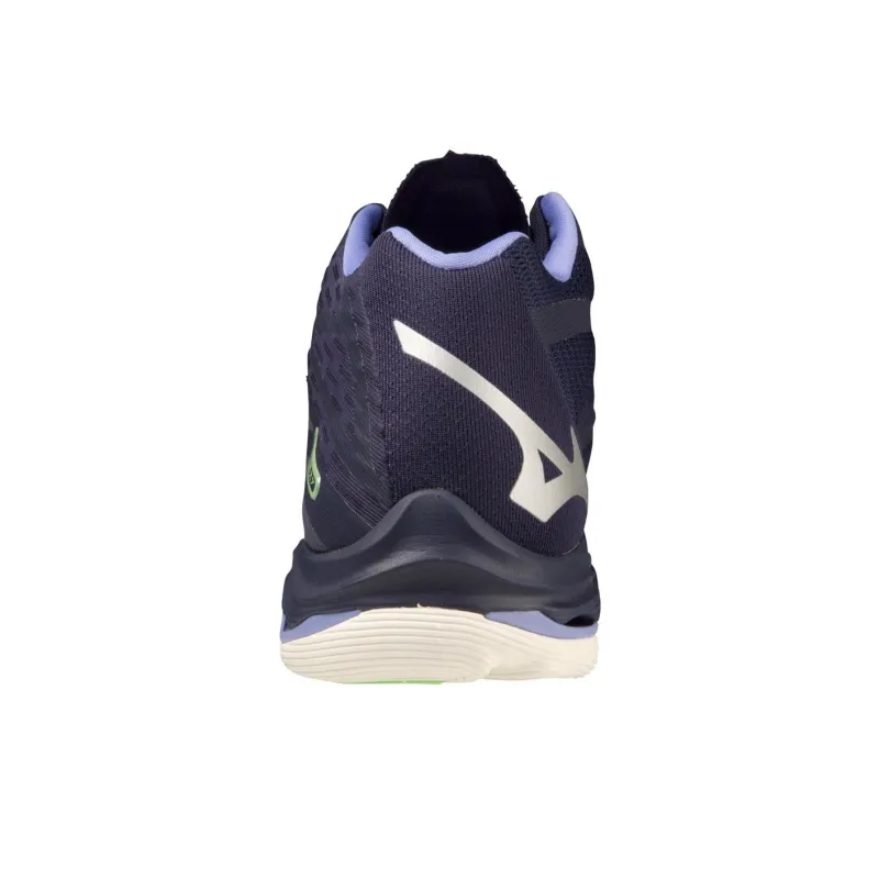 Mizuno Wave Lightning Z7 Cushioned Slip-Resistant Mid-Top Training Shoes Unisex Dark Purple-3