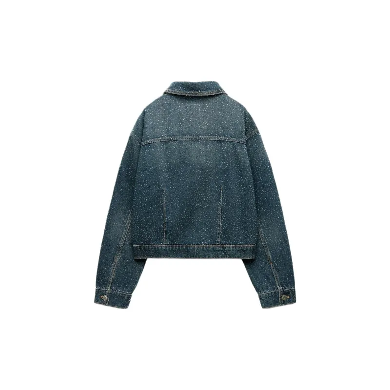 ZARA Trf Denim Jacket Women's Blue-1
