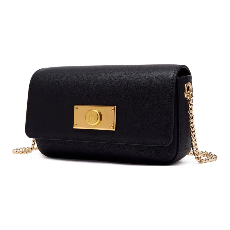 Montagut Cow Leather Small Square Bag Shoulder Bag, Crossbody Bag Regular Women's Black/White/Mustard Green-1