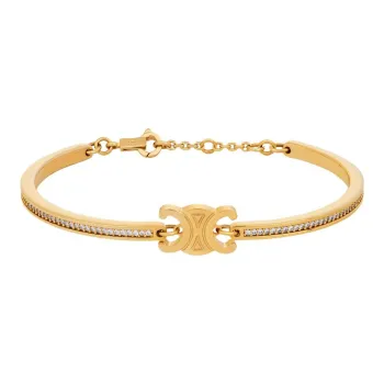 CELINE Brass Bracelets Women's Gold