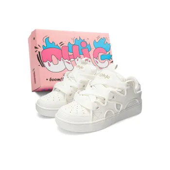 OHJC Slip-Resistant Cushioning Wear-Resistant Lightweight Breathable Low-Top Skateboard Shoes Unisex