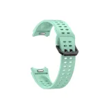 Light Green/Double-Row Hole Button Style Silicone Strap