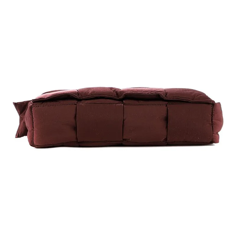 Bottega Veneta Nylon Shoulder Bag, Crossbody Bag Men's Burgundy-4