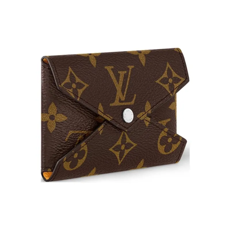 LOUIS VUITTON Kirigami Coated Canvas Coated Canvas Card Holder Women's Yellow & Brown-1