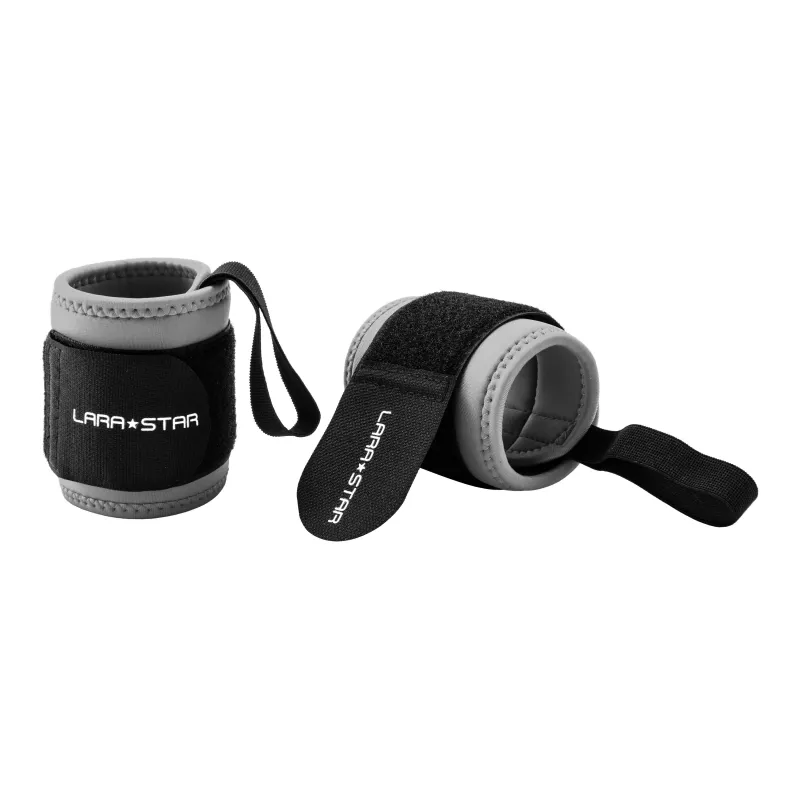 LARA STAR Fitness Wristbands Protective Black Polypropylene Professional Protective-4