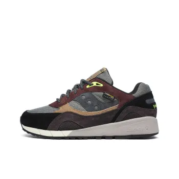 Saucony Shadow 6000 Cushioned Slip Resistant Low Top Running Shoes Unisex Brown