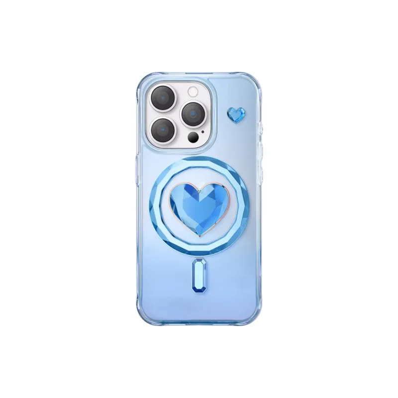 Kingxbar TPU Material 3D Effect Heart Magsafe Phone Case Compatible With Apple 16 Collection-5