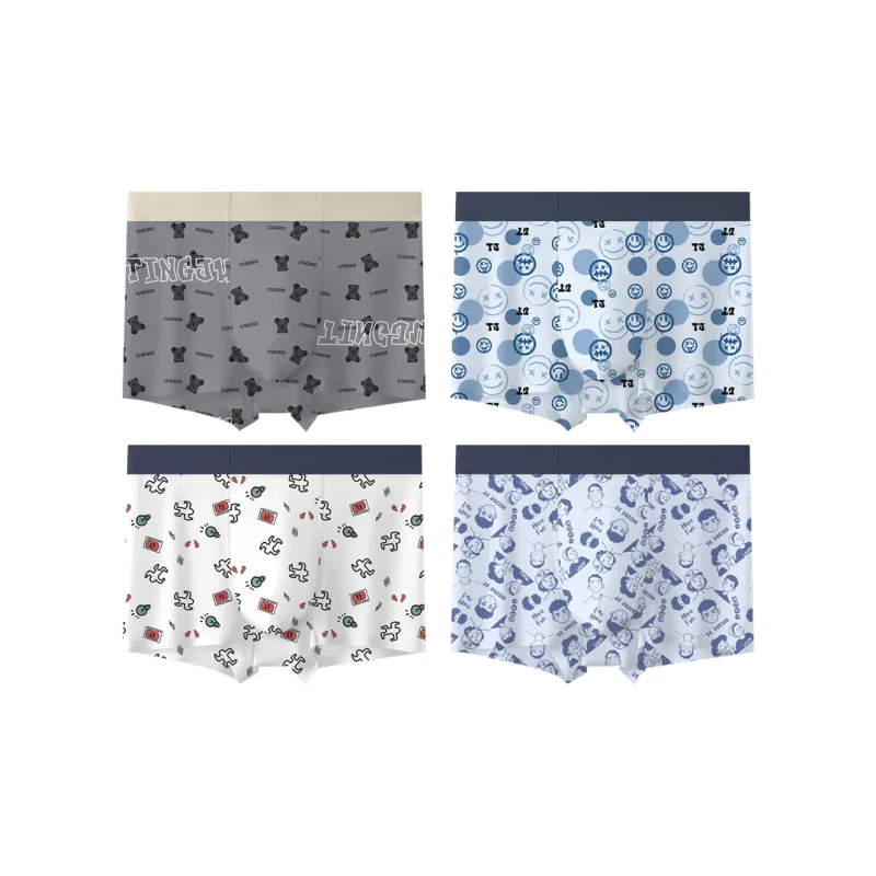 MADALLO Modal Madallo Trendy Series Underpants Men's Combo Set-4
