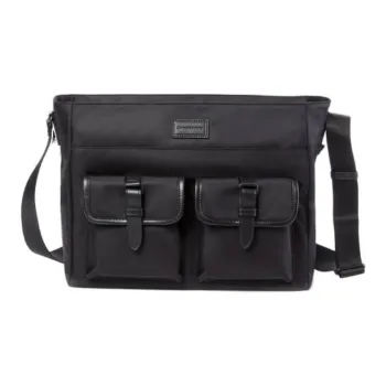 SAMSONITE ROTHES Nylon Messenger Bag Shoulder Bag Crossbody Bag Men's Black