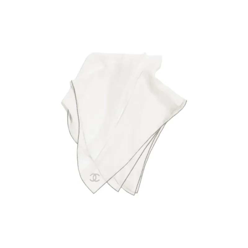 CHANEL Silk Headwraps Women's Ivory-0