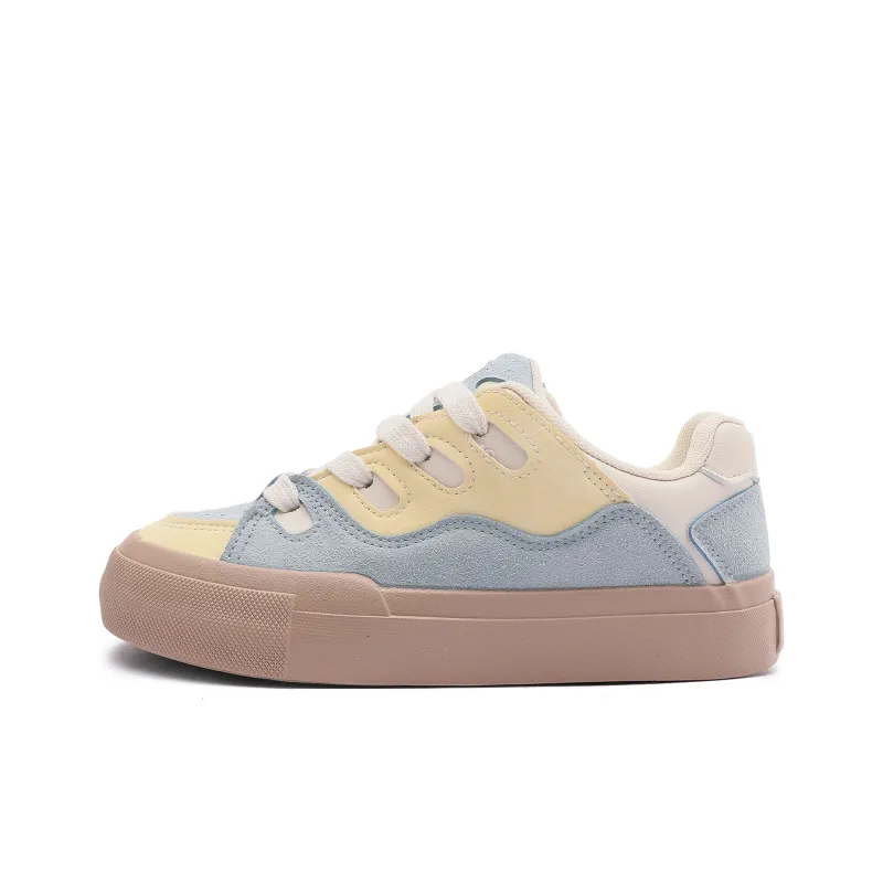 Mengsai Puffy Shoes Low-Top Skateboard Shoes Women's-8
