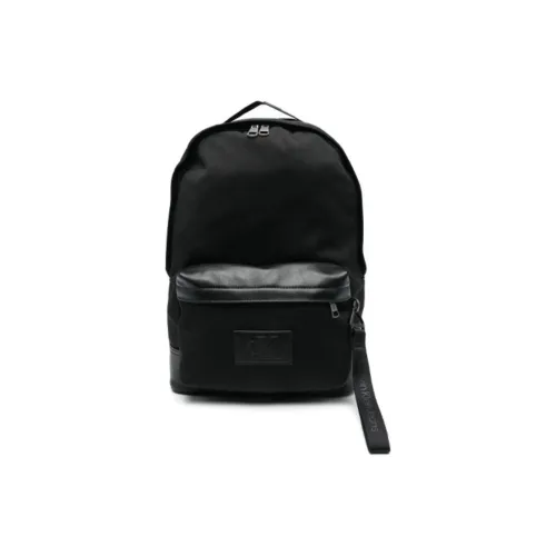 CALVIN KLEIN Fabric With Cow Leather Backpack Men's Black