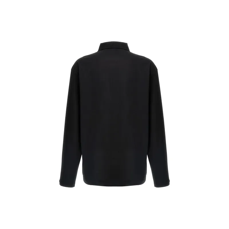 HUGO BOSS Logo Patch Long Sleeved Polo Shirt-1