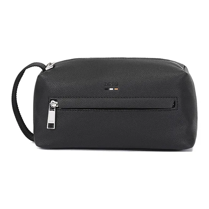 HUGO BOSS Logo Embossed Zipped Beauty Case-0