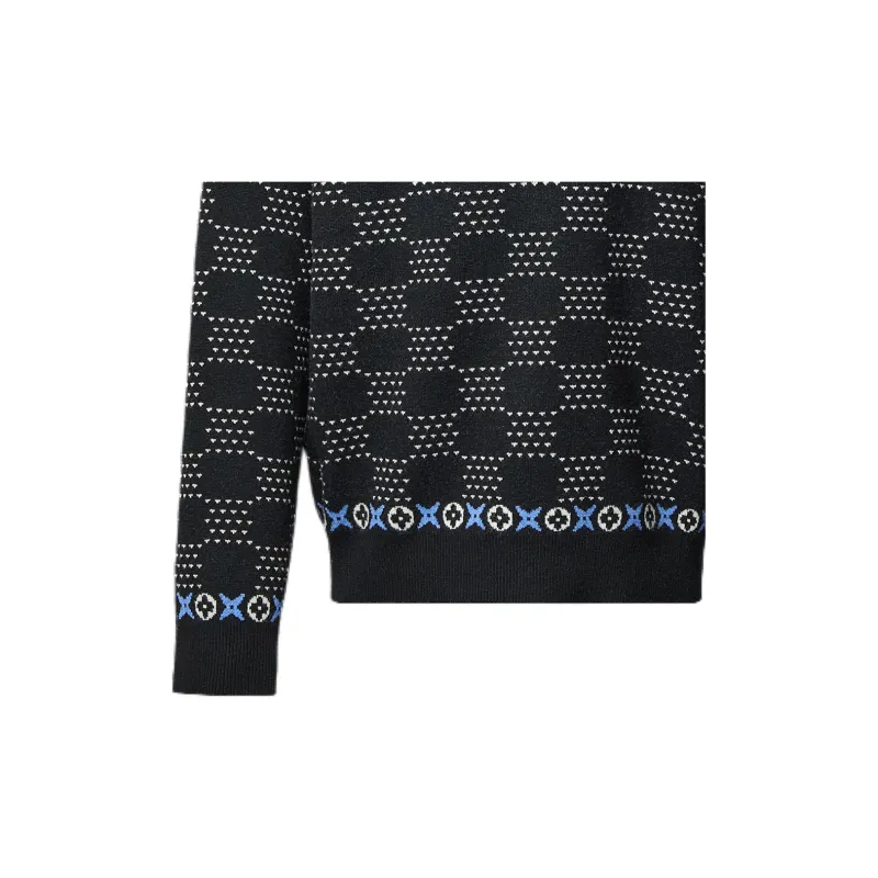LOUIS VUITTON Jacquard Wool Pullover-6