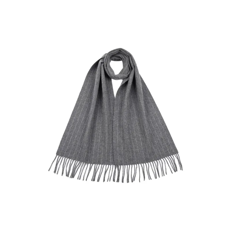 H YXIANG Cashmere Knit Scarves Men's-0