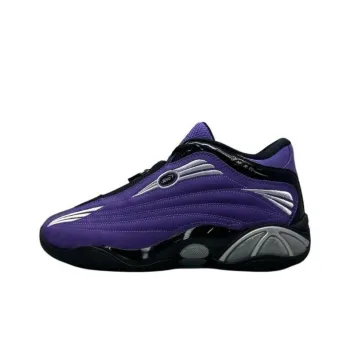 AND1 Anti-Slip Wear-Resistant Mid-Top Basketball Shoes Unisex Purple
