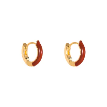 Rhymes Gold Plated Copper Earrings Women's