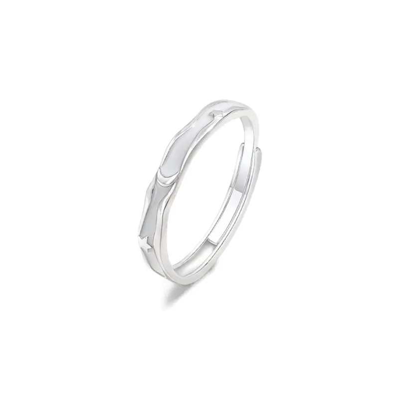 FORCHI Zircon Rings Unisex Anniversary Birthday Gift-6
