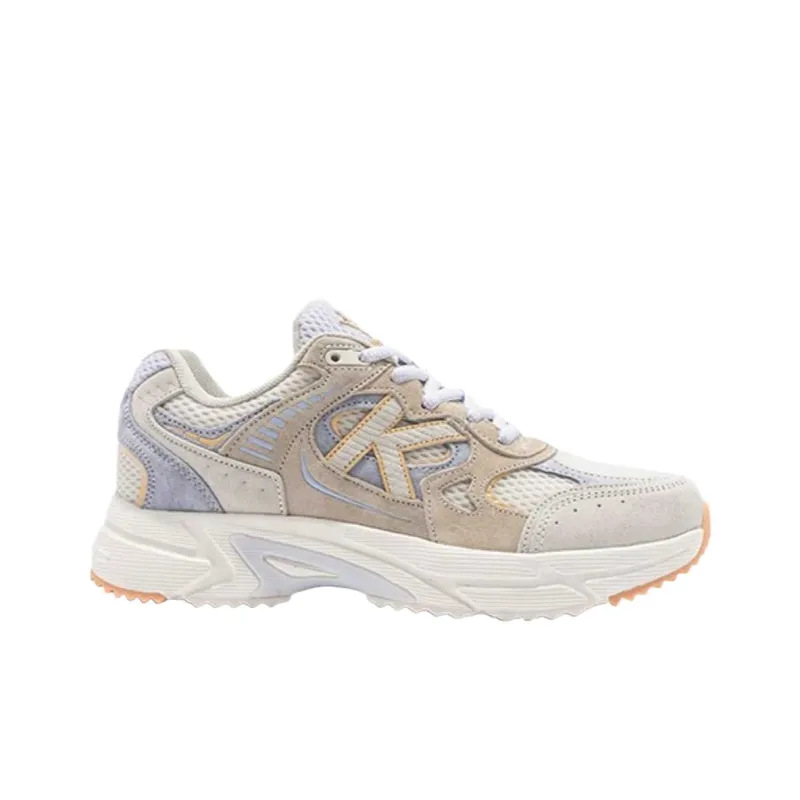 KELME Anti Slip Wear Resistant Breathable Lightweight Low Top Chunky Sneakers Women's Light Gray Blue-1