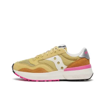 Saucony Jazz Anti Slip Wear Resistant Low Top Casual Running Shoes Women's Tan