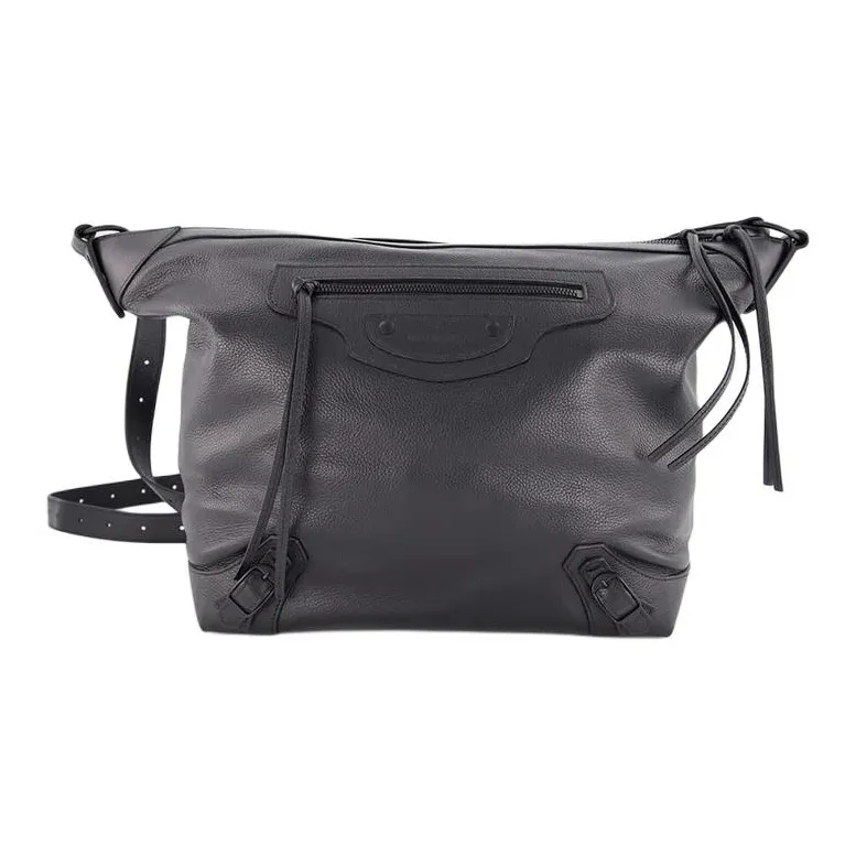 Balenciaga Neo Classic Calfskin Portable Crossbody Bag Shoulder Bag Medium Size Women's Black-1