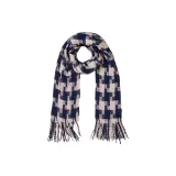 Navy Blue-Large Checkered Design
