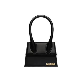 Jacquemus Leather Handbag Medium Size Women's Black