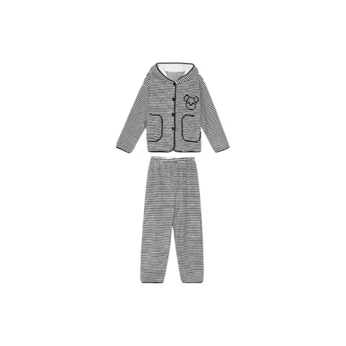 OEING Pajama Set Women's Bear Stripes