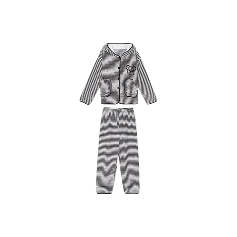 OEING Pajama Set Women's Bear Stripes-0