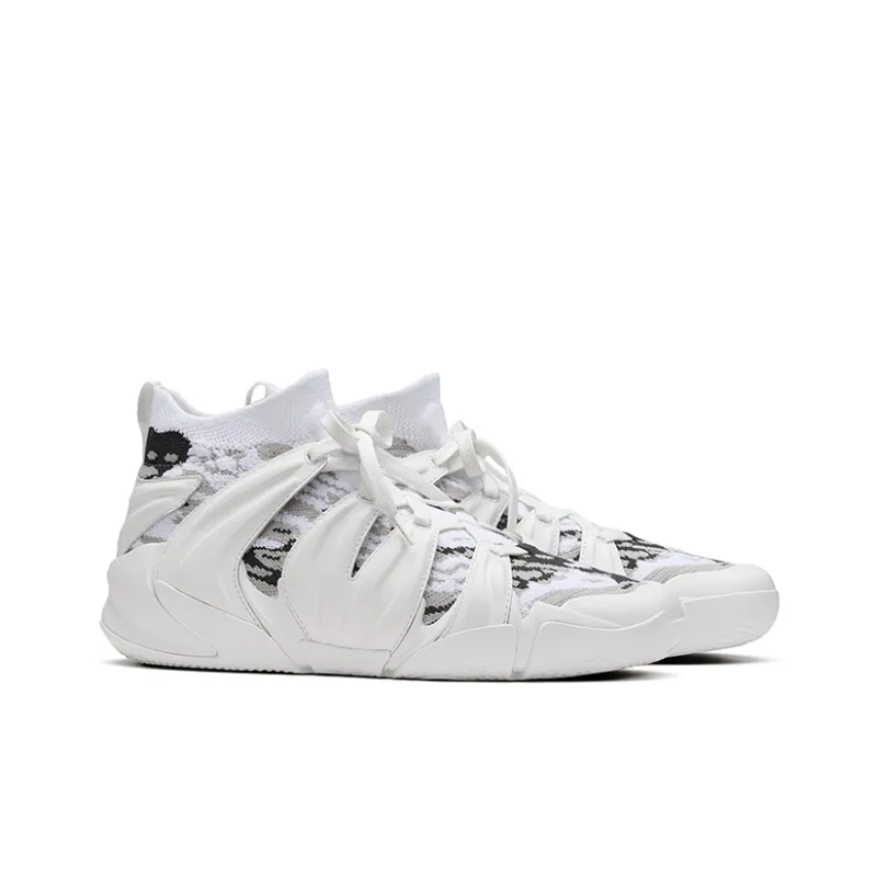 EQLZ EQUALIZER Coverage Wear Resistant Slip Resistant Performance Basketball Shoes White Ghost-1