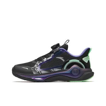 Antakids Lingyun Breathable Lightweight Cushioning Low Top Kids' Running Shoes Black Silver 33 41 Teenagers