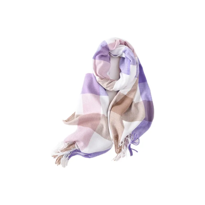 EEEENO Polyester Knit Scarves Unisex-4