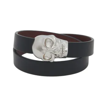 Alexander McQueen Skull Double Wrap Bracelet