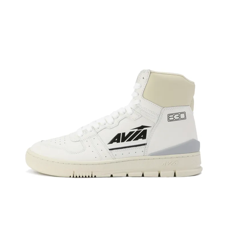 AVIA 830 Series Wear-Resistant High-Top Vintage Basketball Shoes Men's White-0