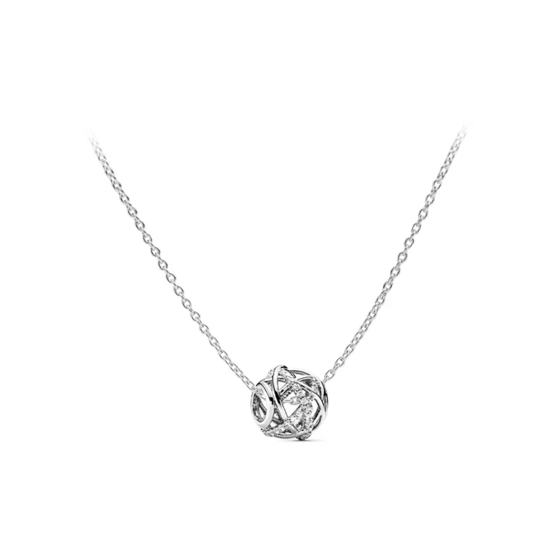 Pandora 925 Sterling Silver Necklaces Unisex-4
