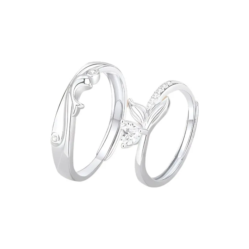 FORCHI Sterling Silver Rings Unisex Girl's Anniversary Gift-0