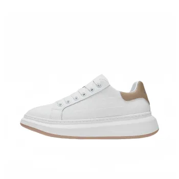 FAIRWHALE White Moonlight Collection Small White Shoes Low Top Skateboard Shoes Men's