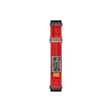 Cherry Red/Double Section Sports Style Nylon Loop Strap