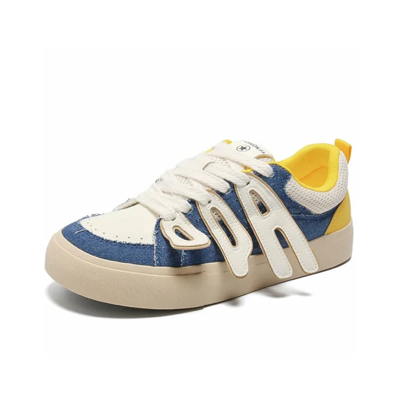 Meiretu Abrasion Resistant Balance Lightweight Low Top Skateboard Shoes Men's-5