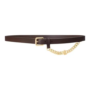 Polo Ralph Lauren Cow Leather Leather Belts Women's Brown Width 1.9CM