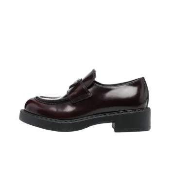 PRADA Chocolate Loafers Women's Brown