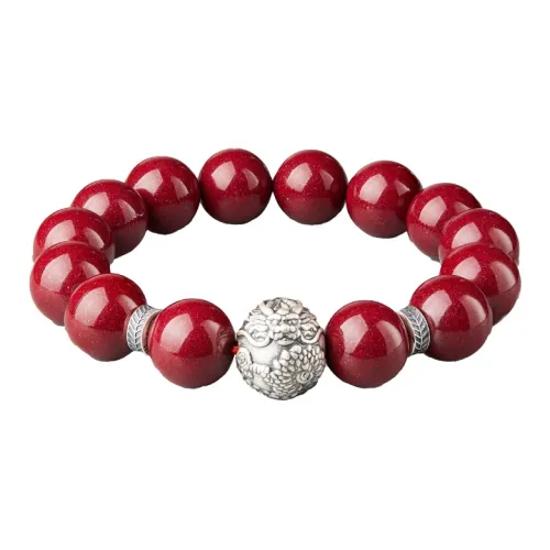 Moonstone Edge Cinnabar Bracelets Men's