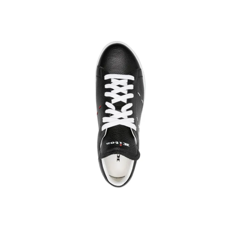 KITON Seam detail Leather Sneakers-4
