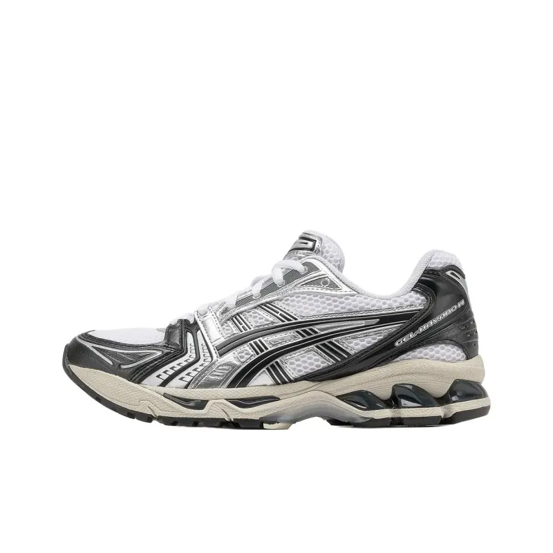 Asics Gel Kayano 14 Low Top Running Shoes Unisex White Black-0