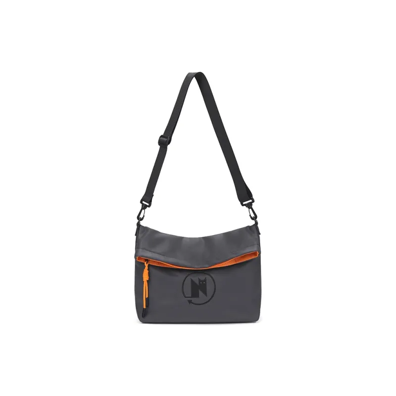 NOXXON Nylon Fabric Crossbody Bags Shoulder Bags Regular Women's Dark Khaki/Obsidian Black/Ultimate Gray-5